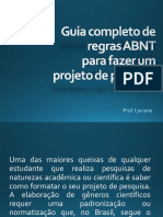 Como organizar um projeto de pesquisa ABNT