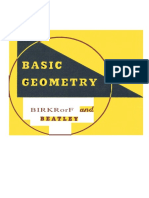 Basic Geometry by Birkhoff and Beatley PDF
