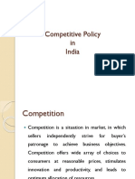 Competitive Policy in India