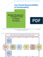 Business Ethics/ Social Responsibility/ Environmental Sustainability