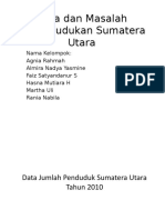 Data Dan Masalah Kependudukan Sumatera Utara