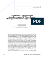 Goodpasture's Syndrome Pada: Anak Perempuan 12 Tahun Dengan Hemoptisis Masif Dan Gagal Ginjal Akut