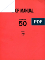 1967 Honda p50 Service Manual PDF