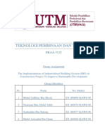 Teknologi Pembinaan - Group Assignment (Sustain IBS)