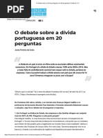 O Debate Sobre a Dívida Portuguesa Em 20 Perguntas _ Fronteiras XXI