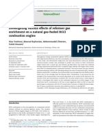 (Elearnica) Investigating Various Effects of Reformer Gas Enrichment On A Natural Gas-F