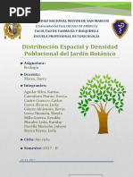 Distribucion Espacial y Distribucion Poblacional de Las Especies Del Jardin Botanico UNMSM