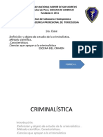 1ra Clase Criminalística