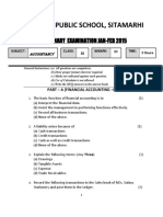 BPS Class XI Pre Board Examination Question Papers Jan 2015 All Subjects Scce Commerce