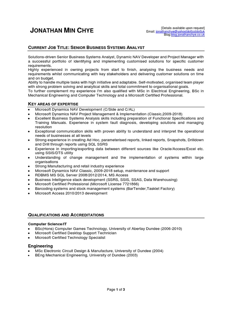 Cv template word download image