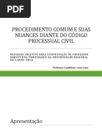 Procedimento comum e suas nuances segundo o Código de Processo Civil