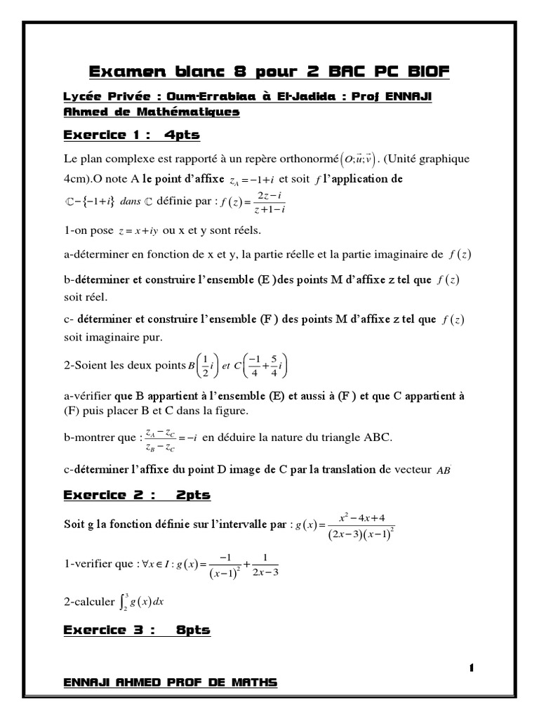 Bac Blan 8 Pc Biof Plan Geometrie Sphere