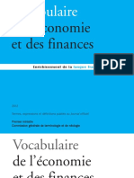 Vocabulaire Economie Et Des Finances