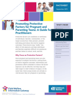 Promoting Protective Factors For Pregnant and Parenting Teens: A Guide For Practitioners