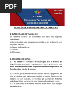 Instrues e Normas Para Envio de Trabalhos