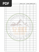 52 Hike Log