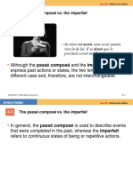 The Passé Composé vs. The Imparfait
