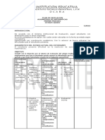 Plan de Nivelacion Grado Ocatvo Primer Periodo 2018