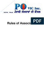 Council of Sikh and Punjabi Organisations of Victoria Inc. Rules of Association