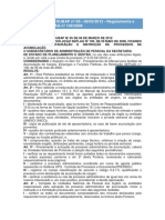 Regulamenta processos de acumulação de cargos públicos