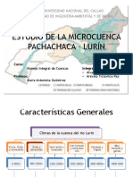 Estudio de La Microcuenca Pachachaca - Lurín