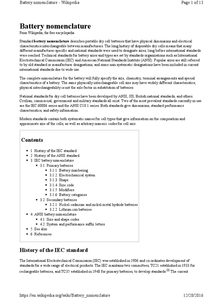 Battery_Nomenclature2016.pdf Galvanic Cells Battery (Electricity)