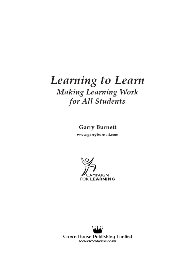 Burnett Learning To Learn | PDF | Motivation | Motivational
