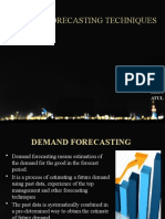 Demand Forecasting Techniques: By: Asmita Deepika Ekta Atul