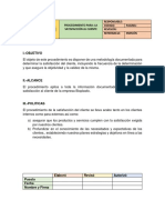 PROCEDIMIENTO PARA La Satisfaccion Al Cliente