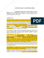 Desarrollo Sustentable y La Industria Minera