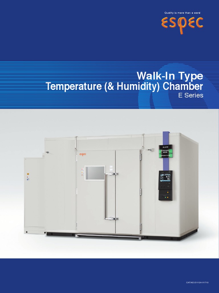 Espec Walk in Temperature Chamber PDF Relative Humidity Air