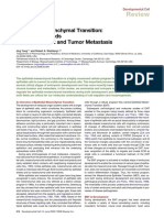 Review: Epithelial-Mesenchymal Transition: at The Crossroads of Development and Tumor Metastasis