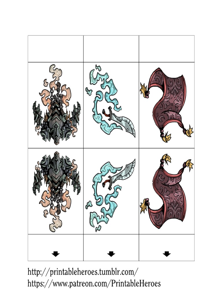 PrintableHeroes AnimatedObjects Set01 PDF | PDF