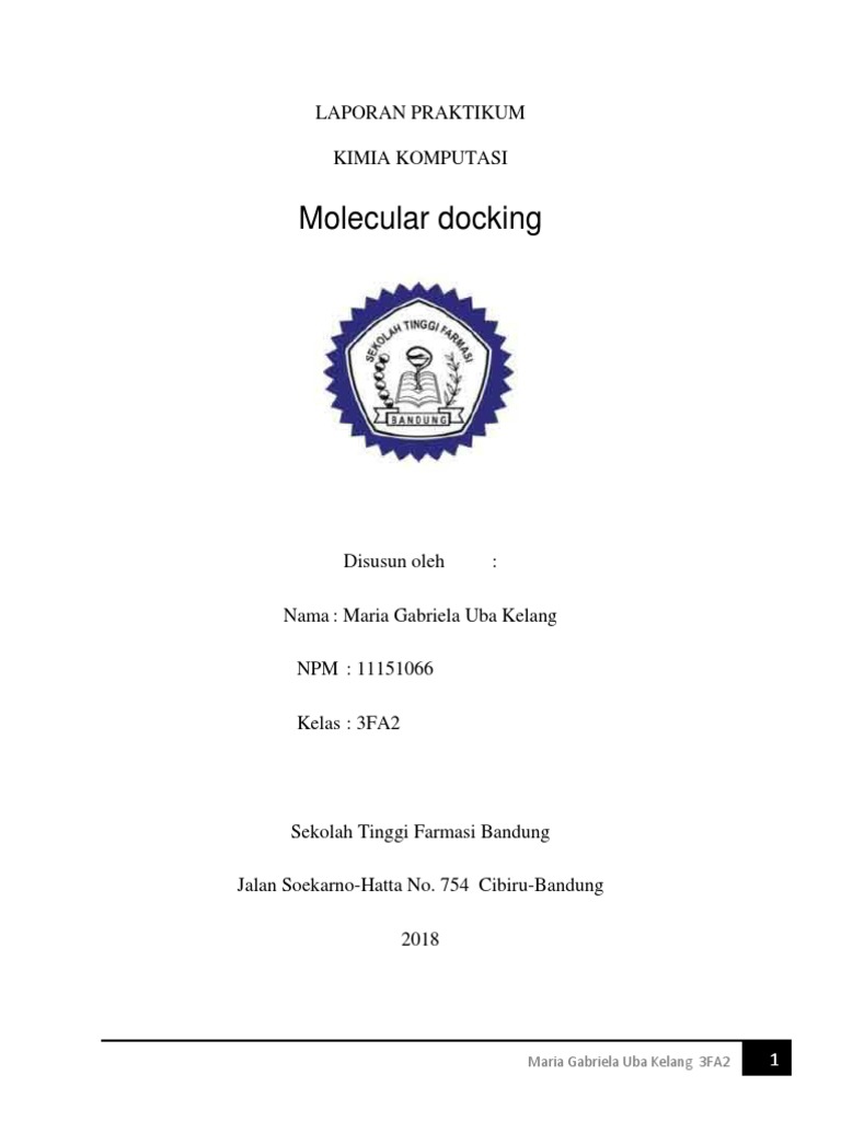 Praktikum Molecular Docking dengan AutoDock | PDF