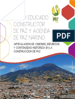 Pasto educado constructor de paz y agenda de Pasto Nariño