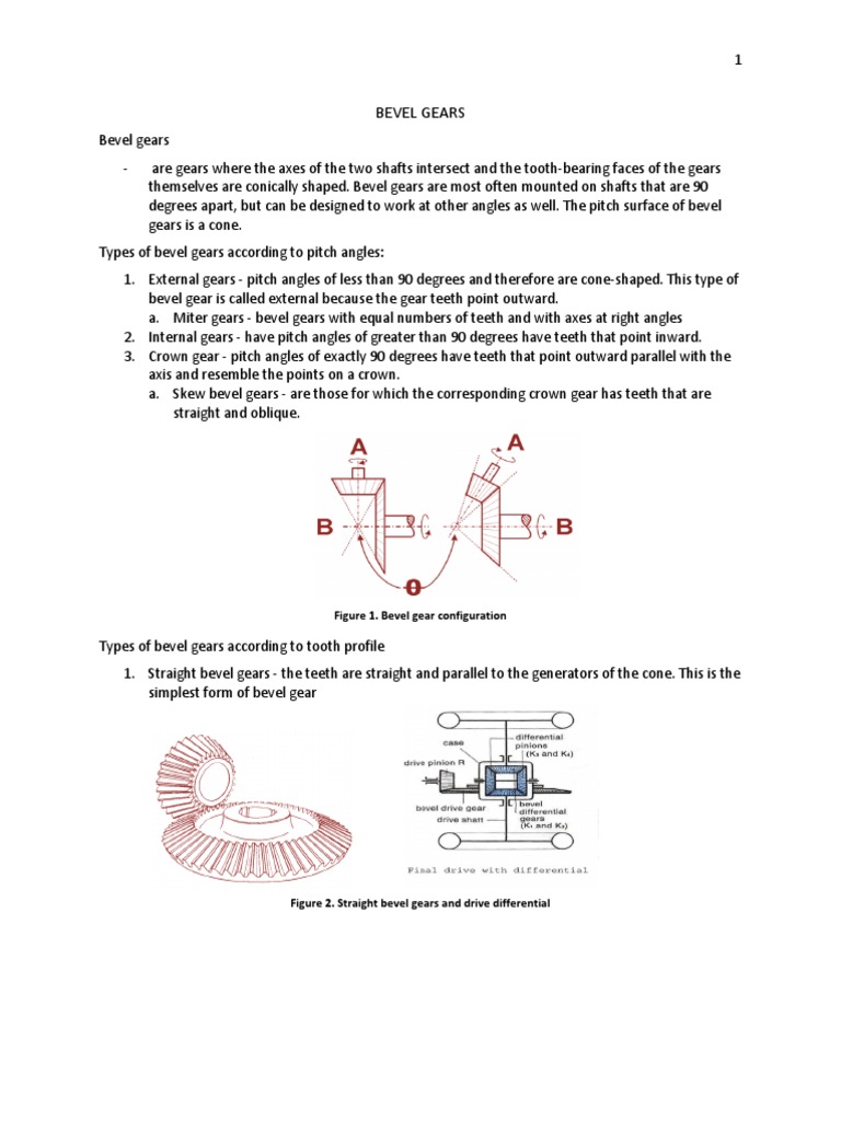 Bevel Gears PDF Gear Geometry