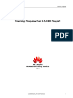 Training Proposal For C C08 Project: HUAWEI Learning Service