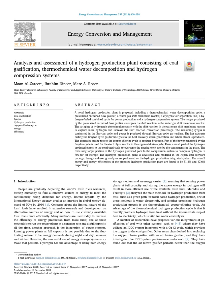 Coal decarbonization: A state-of-the-art review of enhanced hydrogen  production in underground coal gasification - ScienceDirect