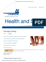 Prolonged Standing - UFCW Canada - Canada’s Private Sector Union