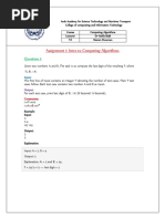 1 - Intro To Computing Algorithms