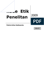 Kode Etik Penelitan: Universitas Indonesia