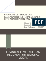 Financing Laverage Dan Kebijakan Struktur Modal, Kebijakan Dividen Dan Payout
