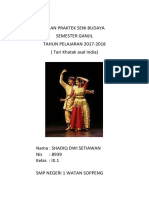 Ujian Praktek Seni Budaya Semester Ganjil TAHUN PELAJARAN 2017-2018 (Tari Khatak Asal India)