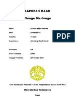 Charge Discharge - LR01 - Dennie Widya Hutomo - 0806331506 - Teknik MEtalurgi Dan Material