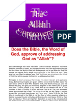 Does the Bible, The Word of God, Approve of Addressing God as Allah