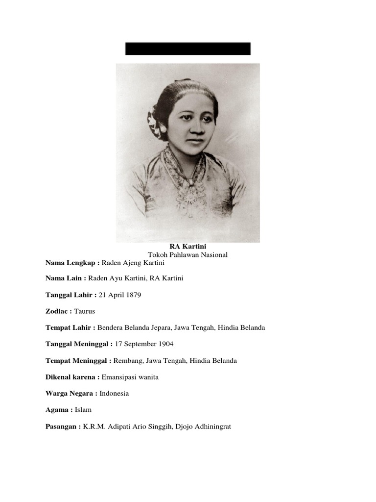 Biodata Ra Kartini | PDF