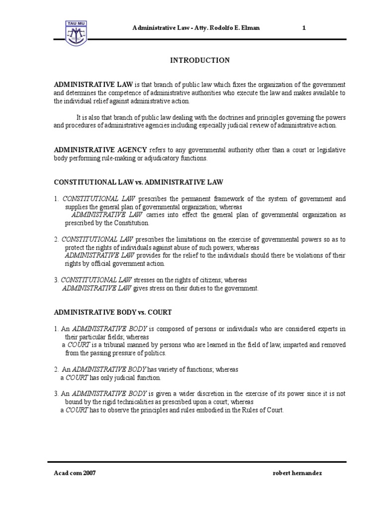 Admin Elman | PDF | Administrative Law | Jurisdiction