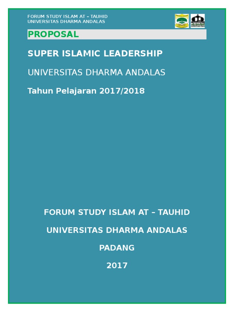 Super Islamic Leadership: Proposal | PDF