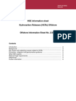 Hse Information Sheet Hydrocarbon Releases (HCRS) Offshore