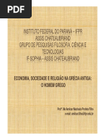 Economia Sociedade e Religião Na Grécia-Antiga o Homem-grego